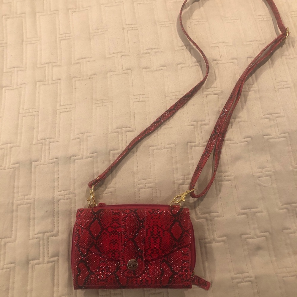 NEW Crossbody python-look bag